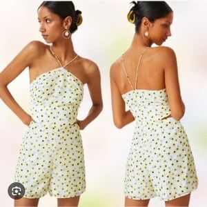 NWT Anthropologie Hutch Ditsy Floral Seaside Romper size 12